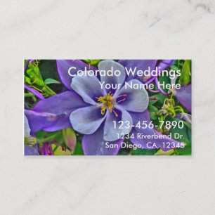 Colorado Hochzeiten - kundenspezifische Visitenkar Visitenkarte