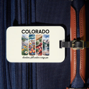 Colorado - Höhenlage, Stillwasser und knusprige So Gepäckanhänger