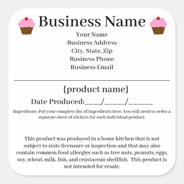 Colorado Hütte Food Law Zuhause-Backlabel Quadratischer Aufkleber (Vorderseite)