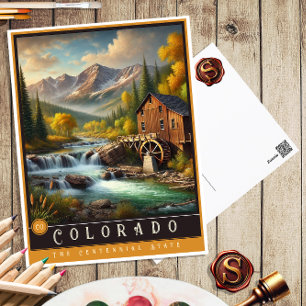 Colorado Hyperrealistische Postkarte des Bundess