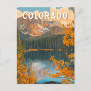 Colorado-Illustration Reise Kunst Vintage Postkarte
