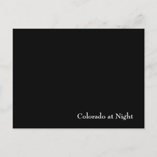 Colorado in der Nacht Postkarte