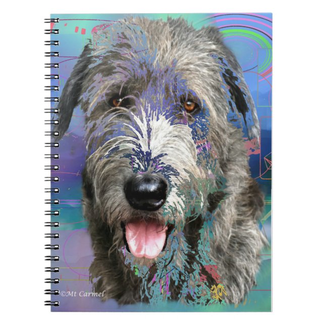 Colorado Irish Wolfhound Art Work Notizblock (Vorderseite)