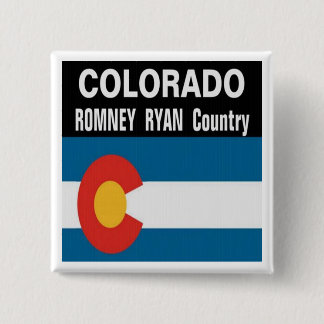 COLORADO ist Romney Ryan Land-Knopf Button