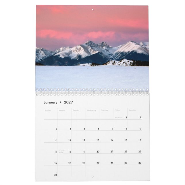 Colorado Kalender (Jan 2027)