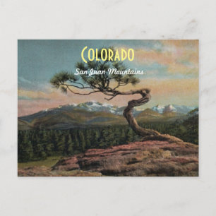 Colorado-Karte Postkarte