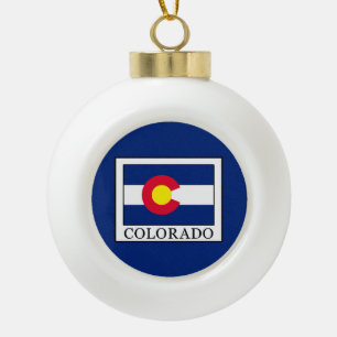 Colorado Keramik Kugel-Ornament