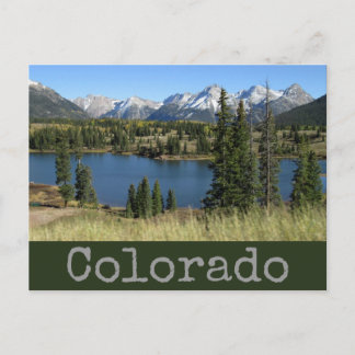 Colorado Landschaftlicher See & Berge Postkarte