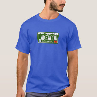Colorado License Plate LAKEWOOD T-Shirt