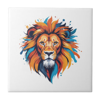 Colorado Lion Head Wall Art Fliese