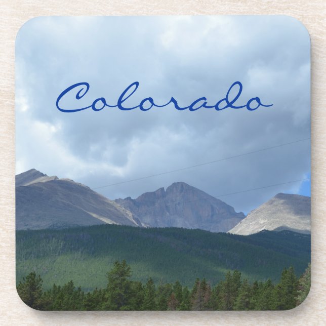 Colorado Longs Peak Cork Untersetzer (Vorderseite)