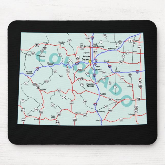 Colorado Map Mousepad (Vorne)