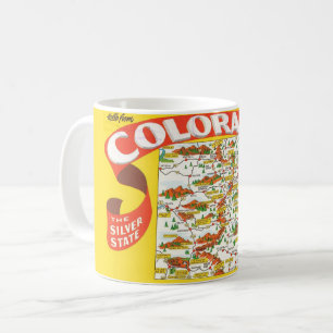 Colorado Map-Tasse Kaffeetasse