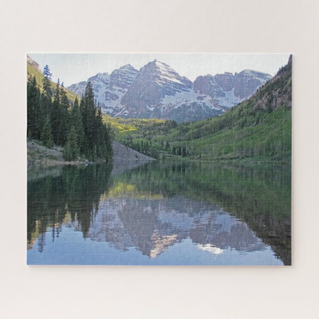 Colorado Maroon Bells Landschaftsbild Puzzle (Horizontal)
