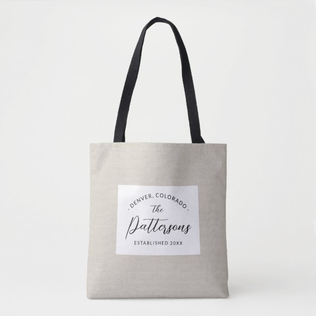 Colorado Monogram Staat Tote Bag (Vorderseite)