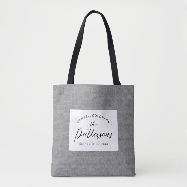 Colorado Monogram Staat Tote Bag (Vorderseite)