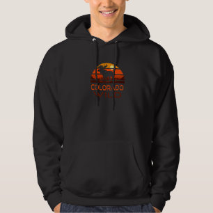 Colorado Moose Maroon Bells Sunset Wilderness Hoodie
