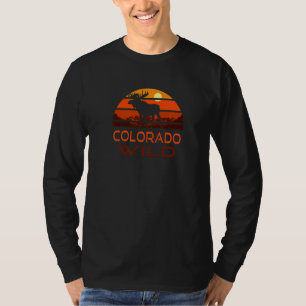 Colorado Moose Maroon Bells Sunset Wilderness T-Shirt