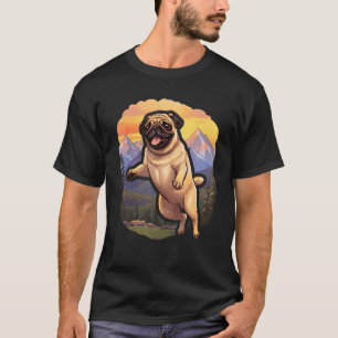 Colorado Mops Süße Cartoon Mops Hund in den Bergen T-Shirt