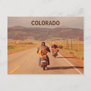 Colorado Motorräder Vintages Foto Postkarte