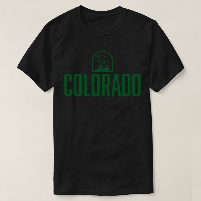 Colorado Mountain Goat Green T-Shirt (Design vorne)