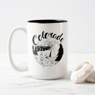 Colorado Mountain Ink Zeichnend Zweifarbige Tasse