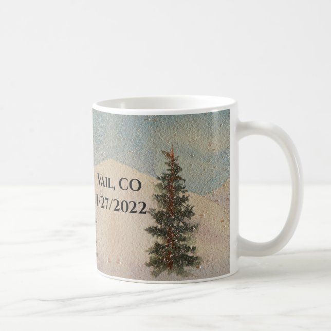 Colorado Mountain Snow Kaffeetasse (Rechts)