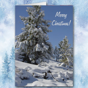 Colorado Mountain Snow Weihnachtskarte