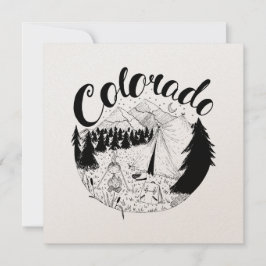 Colorado Mountain Travel Ink Zeichnend