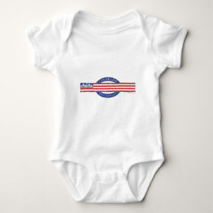 Colorado Mountain USA Flag Baby Strampler