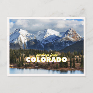 Colorado Mountain Vintage Reise Foto Grußkarte Postkarte