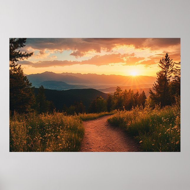 Colorado Mountain Wall Art For Living Room Poster (Vorne)