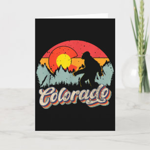 Colorado Mountain Wandern Bigfoot Camng Retro 80er Karte
