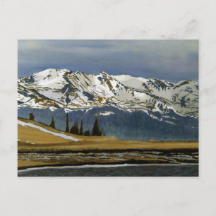 Colorado Mountain Winter Snow Weihnachtskarte Postkarte