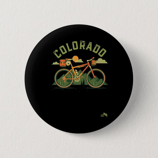Colorado Mountainbiken - Wandern - Mtb Fahrrad  Button (Vorderseite)