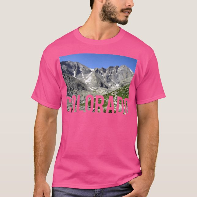 Colorado Mountains Baseball Sleeve T-Shirt (Vorderseite)