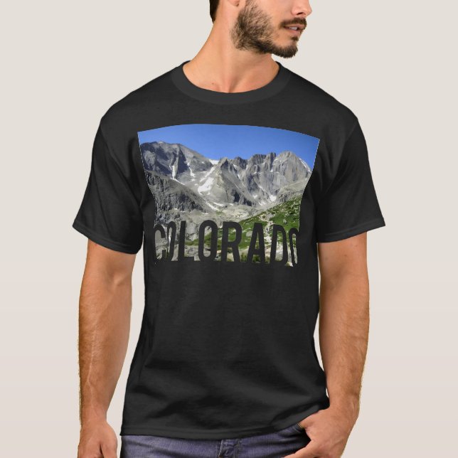 Colorado Mountains Baseball Sleeve T-Shirt (Vorderseite)