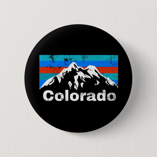 Colorado Mountains Button (Vorderseite)