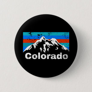 Colorado Mountains Button
