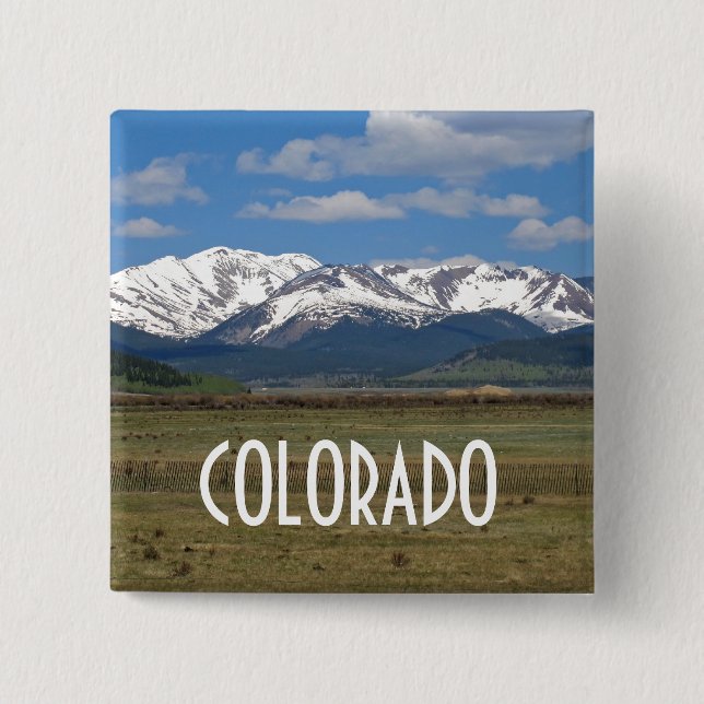 Colorado Mountains Button (Vorderseite)
