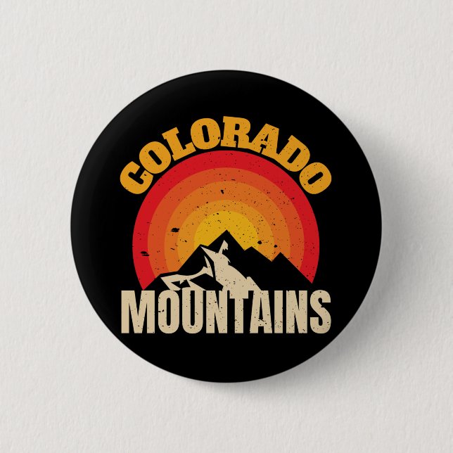 Colorado Mountains Button (Vorderseite)