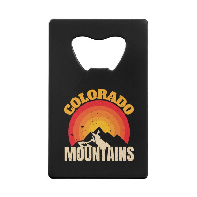 Colorado Mountains Geldbeutel Flaschenöffner (Vorderseite)