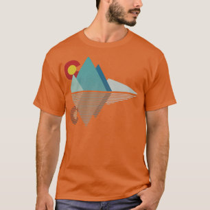 Colorado Mountains Geometric T-Shirt