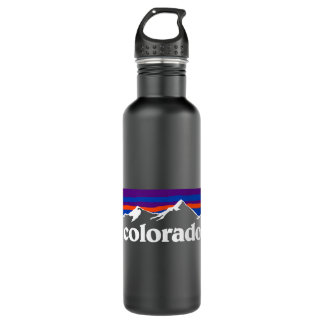 Colorado Mountains Outdoor Flag Design Edelstahlflasche