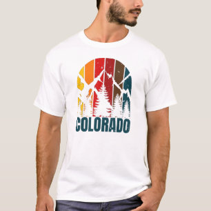 Colorado Mountains Retro Vintager T - Shirt