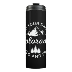 Colorado Mountains Vintag Thermosbecher