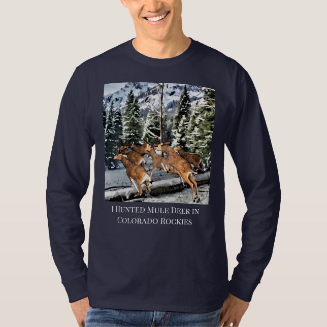 Colorado Mule Deer Jagd Mens T-Shirt (Vorderseite)