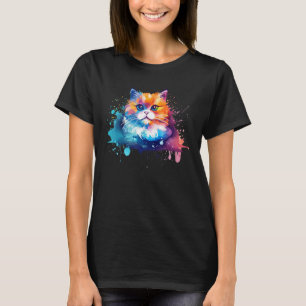 Colorado Munchkin Cat Face Splash T-Shirt