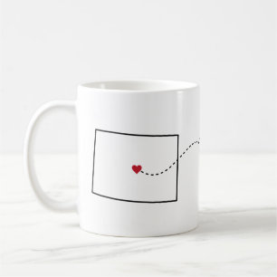 Colorado nach Florida - Heart2Heart Kaffeetasse