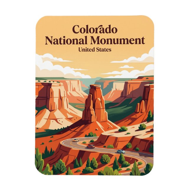 Colorado National Monument Colorado Magnet (Vertikal)